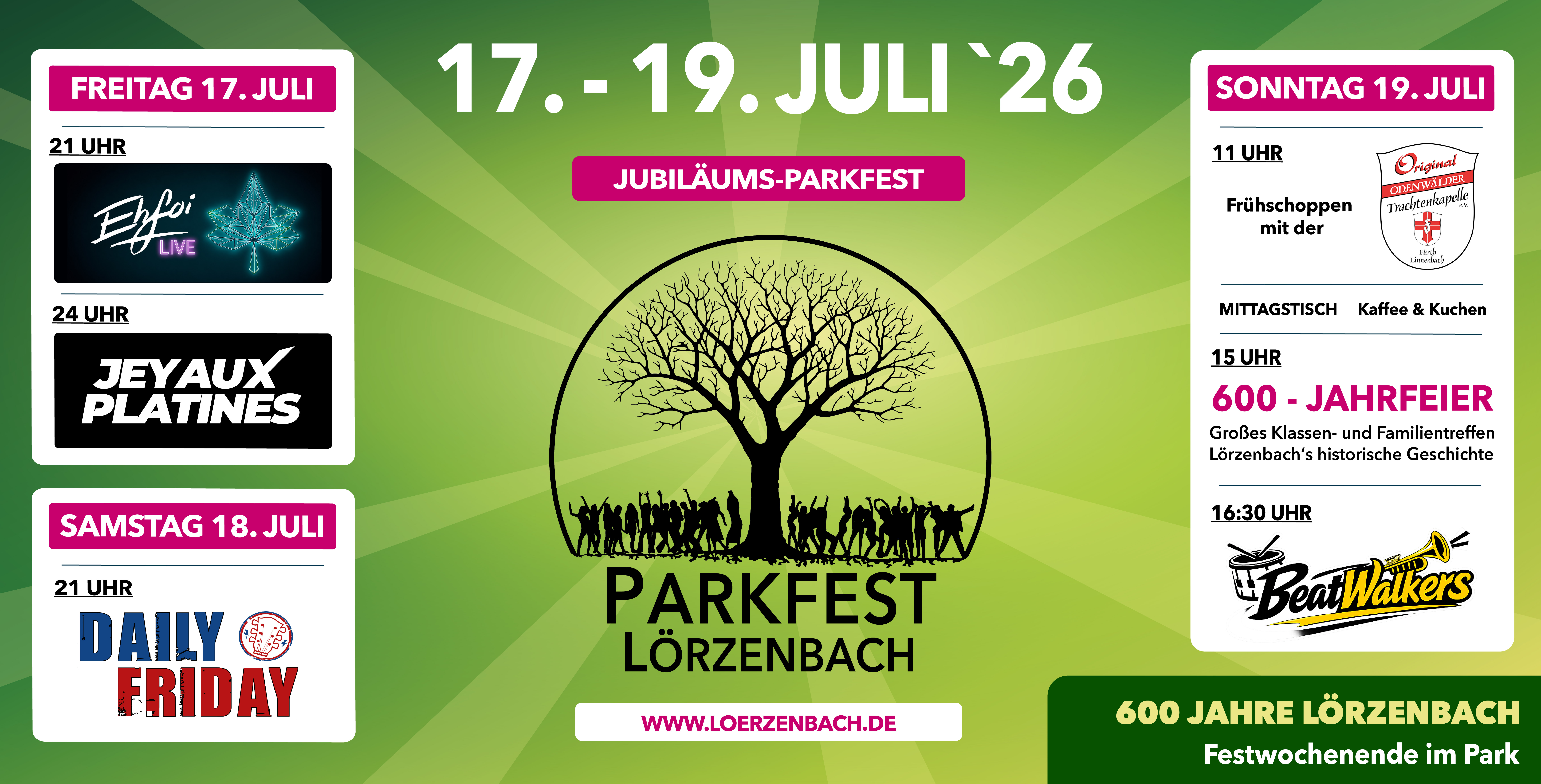 Parkfest Lörzenbach Banner